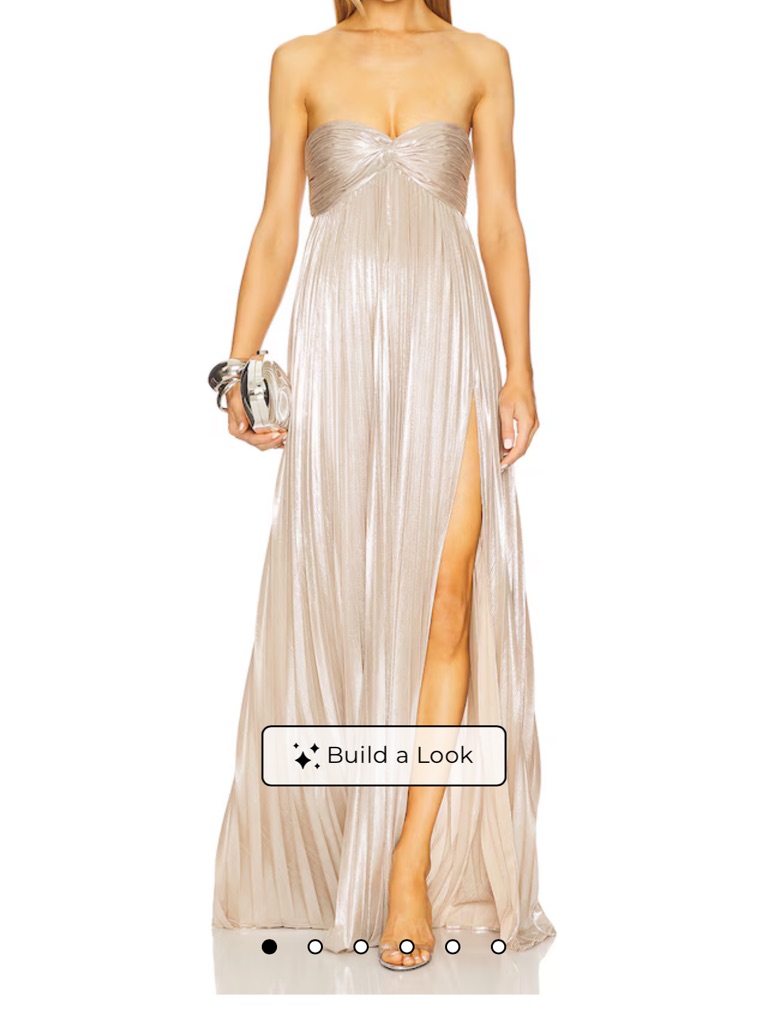 Retrofete Zoa Dress In Champagne